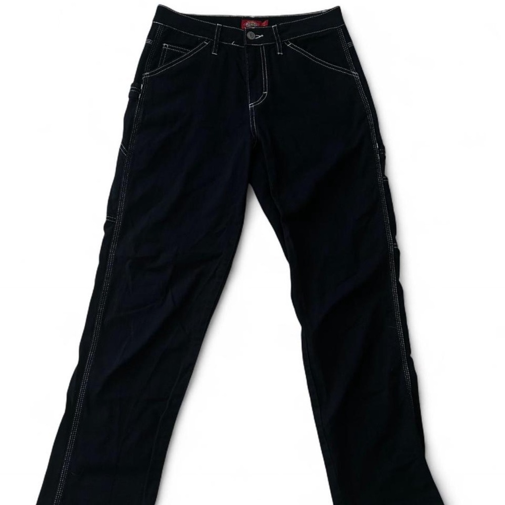 Dickies Dark Denim Pants with Contrast Stitching